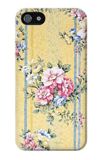 S2229 Vintage Flowers Hülle Schutzhülle Taschen für iPhone 5 5S SE