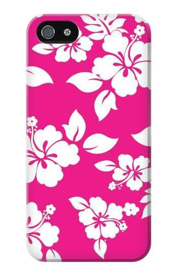 S2246 Hawaiian Hibiscus Pink Pattern Hülle Schutzhülle Taschen für iPhone 5 5S SE