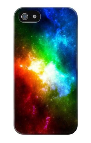 S2312 Colorful Rainbow Space Galaxy Hülle Schutzhülle Taschen für iPhone 5 5S SE