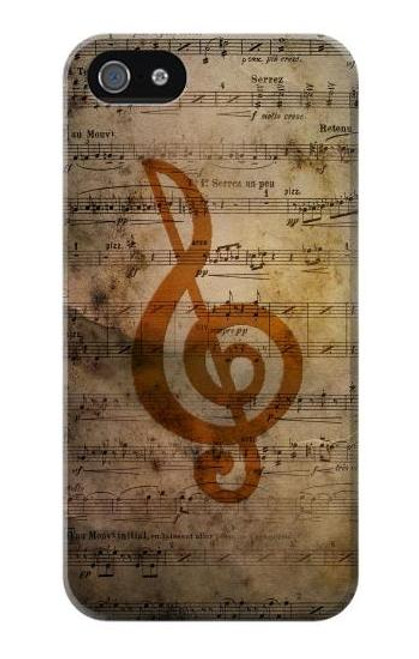 S2368 Sheet Music Notes Hülle Schutzhülle Taschen für iPhone 5 5S SE