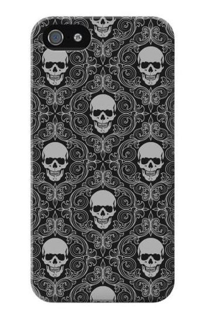 S2371 Skull Vintage Monochrome Pattern Hülle Schutzhülle Taschen für iPhone 5 5S SE