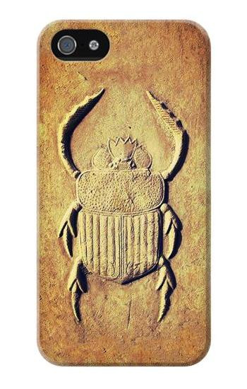 S2401 Egyptian Scarab Beetle Graphic Printed Hülle Schutzhülle Taschen für iPhone 5 5S SE