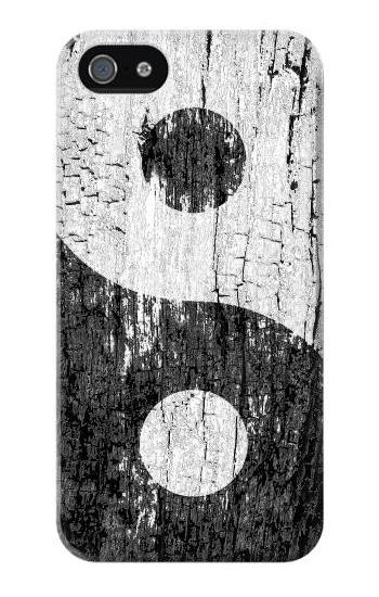 S2489 Yin Yang Wood Graphic Printed Hülle Schutzhülle Taschen für iPhone 5 5S SE