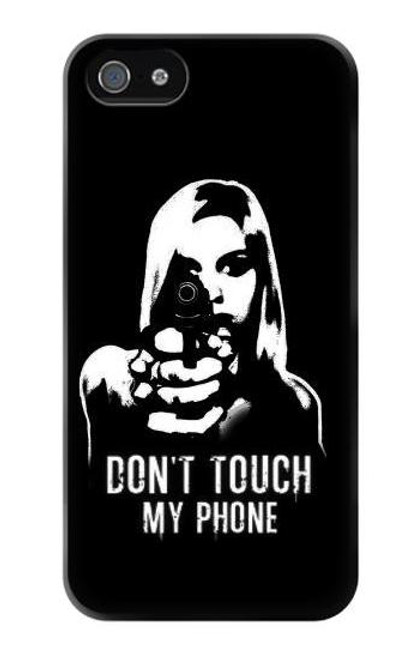 S2518 Do Not Touch My Phone Hülle Schutzhülle Taschen für iPhone 5 5S SE