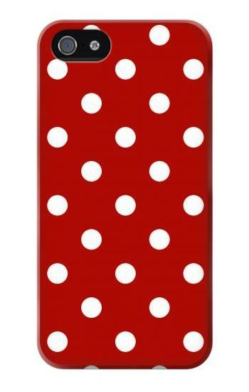 S2951 Red Polka Dots Hülle Schutzhülle Taschen für iPhone 5 5S SE
