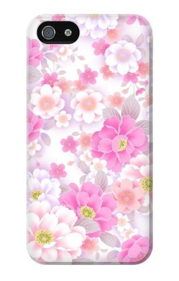 S3036 Pink Sweet Flower Flora Hülle Schutzhülle Taschen für iPhone 5 5S SE