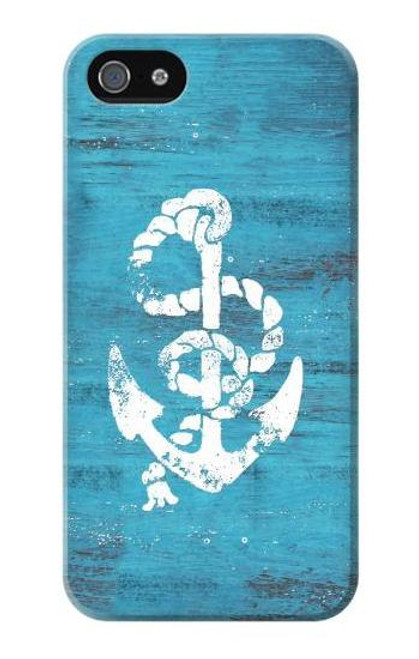 S3053 Marine Anchor Blue Hülle Schutzhülle Taschen für iPhone 5 5S SE