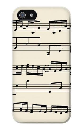 S3082 Music Sheet Hülle Schutzhülle Taschen für iPhone 5 5S SE
