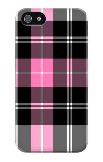 S3091 Pink Plaid Pattern Hülle Schutzhülle Taschen für iPhone 5 5S SE