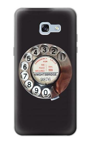 S0059 Retro Rotary Phone Dial On Hülle Schutzhülle Taschen für Samsung Galaxy A5 (2017)