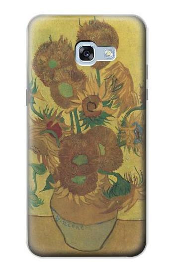 S0214 Van Gogh Vase Fifteen Sunflowers Hülle Schutzhülle Taschen für Samsung Galaxy A5 (2017)