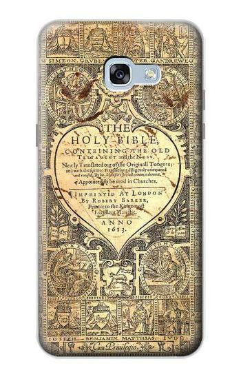 S0330 Bible Page Hülle Schutzhülle Taschen für Samsung Galaxy A5 (2017)