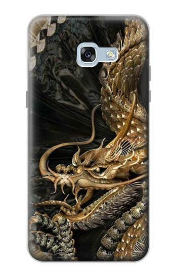 S0426 Gold Dragon Hülle Schutzhülle Taschen für Samsung Galaxy A5 (2017)