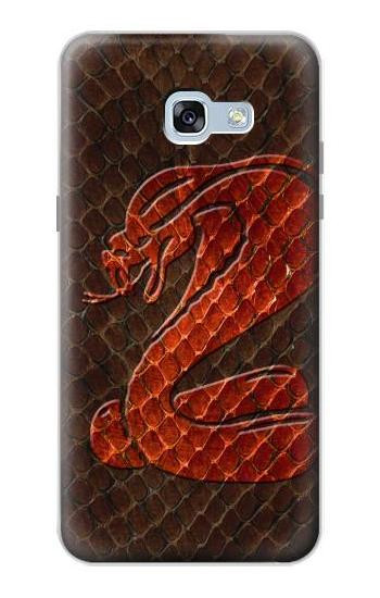 S0663 Cobra Snake Skin Hülle Schutzhülle Taschen für Samsung Galaxy A5 (2017)