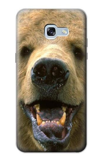 S0840 Grizzly Bear Face Hülle Schutzhülle Taschen für Samsung Galaxy A5 (2017)