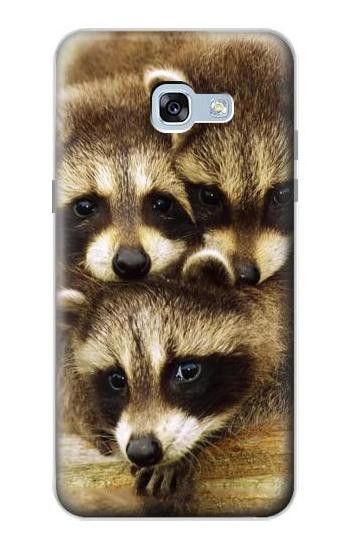 S0977 Baby Raccoons Hülle Schutzhülle Taschen für Samsung Galaxy A5 (2017)