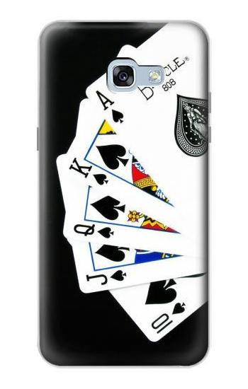 S1078 Poker Royal Straight Flush Hülle Schutzhülle Taschen für Samsung Galaxy A5 (2017)