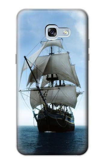 S1096 Sailing Ship in an Ocean Hülle Schutzhülle Taschen für Samsung Galaxy A5 (2017)