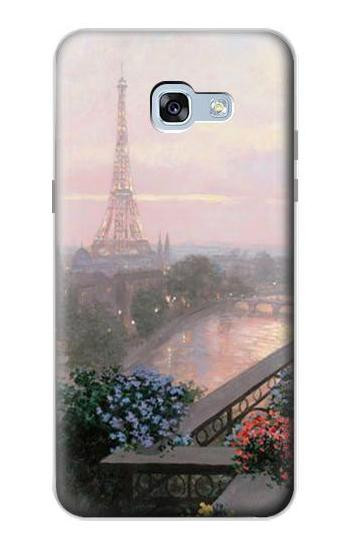 S1443 Terrace in Paris Eifel Hülle Schutzhülle Taschen für Samsung Galaxy A5 (2017)