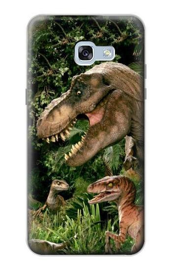 S1452 Trex Raptor Dinosaur Hülle Schutzhülle Taschen für Samsung Galaxy A5 (2017)