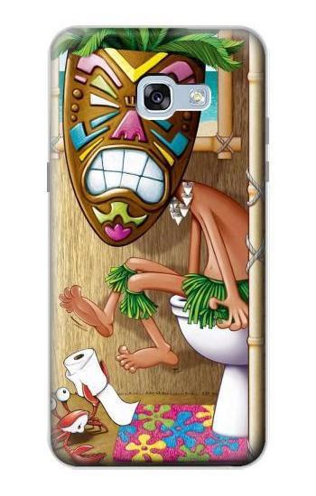 S1702 Tiki Man Toilet Hülle Schutzhülle Taschen für Samsung Galaxy A5 (2017)