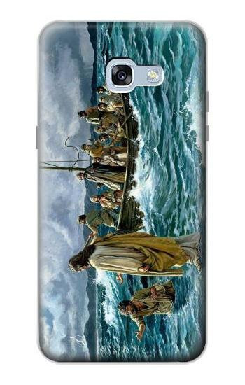 S1722 Jesus Walk on The Sea Hülle Schutzhülle Taschen für Samsung Galaxy A5 (2017)