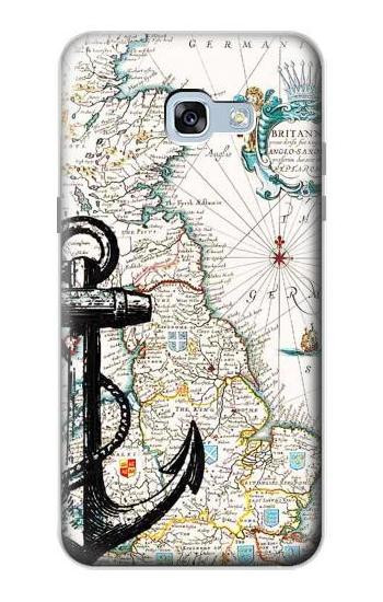 S1962 Nautical Chart Hülle Schutzhülle Taschen für Samsung Galaxy A5 (2017)