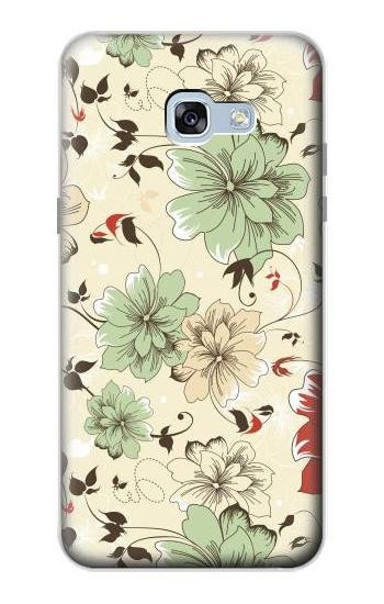 S2179 Flower Floral Vintage Art Pattern Hülle Schutzhülle Taschen für Samsung Galaxy A5 (2017)