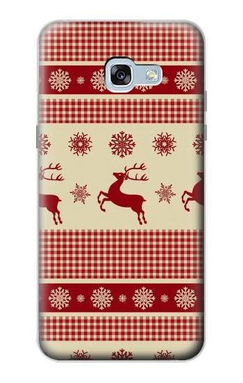 S2310 Christmas Snow Reindeers Hülle Schutzhülle Taschen für Samsung Galaxy A5 (2017)