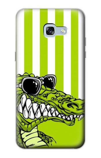 S2323 Funny Green Alligator Crocodile Hülle Schutzhülle Taschen für Samsung Galaxy A5 (2017)