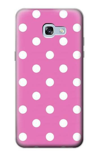 S2358 Pink Polka Dots Hülle Schutzhülle Taschen für Samsung Galaxy A5 (2017)