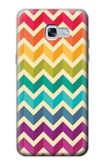 S2362 Rainbow Colorful Shavron Zig Zag Pattern Hülle Schutzhülle Taschen für Samsung Galaxy A5 (2017)