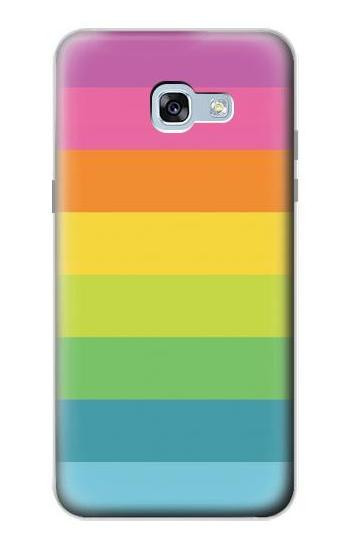 S2363 Rainbow Pattern Hülle Schutzhülle Taschen für Samsung Galaxy A5 (2017)