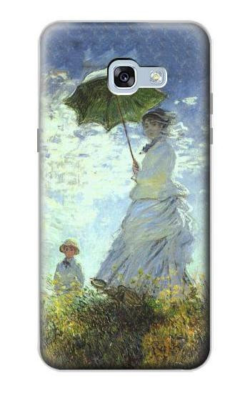 S2415 Claude Monet Woman with a Parasol Hülle Schutzhülle Taschen für Samsung Galaxy A5 (2017)