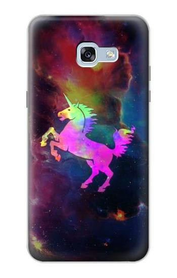 S2486 Rainbow Unicorn Nebula Space Hülle Schutzhülle Taschen für Samsung Galaxy A5 (2017)