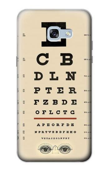 S2502 Eye Exam Chart Decorative Decoupage Poster Hülle Schutzhülle Taschen für Samsung Galaxy A5 (2017)