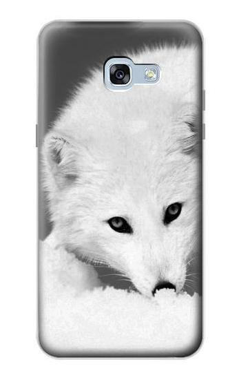 S2569 White Arctic Fox Hülle Schutzhülle Taschen für Samsung Galaxy A5 (2017)