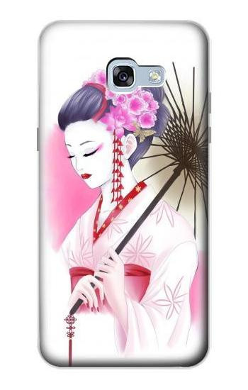 S2579 Japanese Traditional Geisha Kimono Hülle Schutzhülle Taschen für Samsung Galaxy A5 (2017)