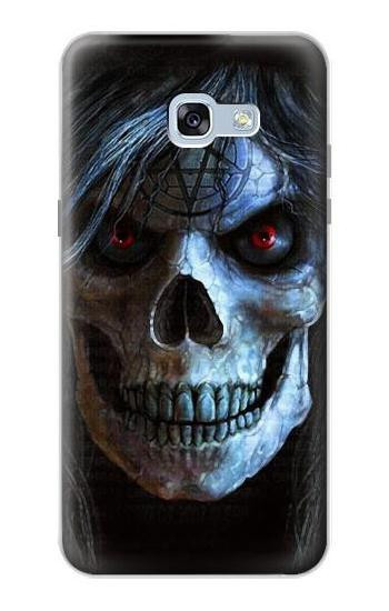 S2585 Evil Death Skull Pentagram Hülle Schutzhülle Taschen für Samsung Galaxy A5 (2017)