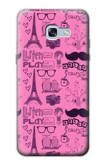 S2885 Paris Pink Hülle Schutzhülle Taschen für Samsung Galaxy A5 (2017)