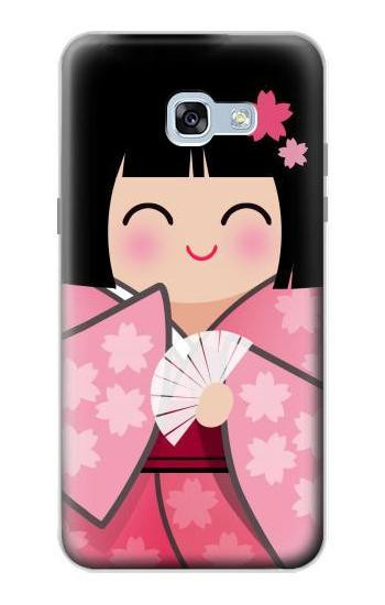 S3042 Japan Girl Hina Doll Kimono Sakura Hülle Schutzhülle Taschen für Samsung Galaxy A5 (2017)