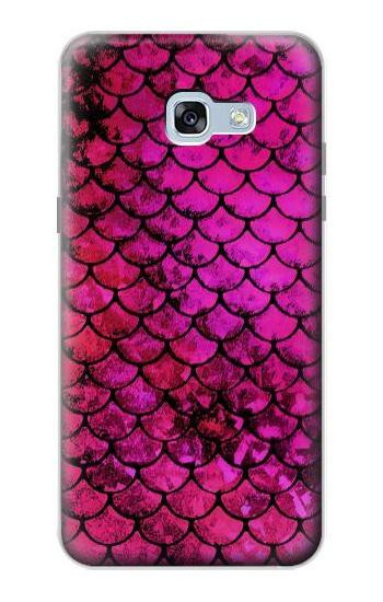 S3051 Pink Mermaid Fish Scale Hülle Schutzhülle Taschen für Samsung Galaxy A5 (2017)