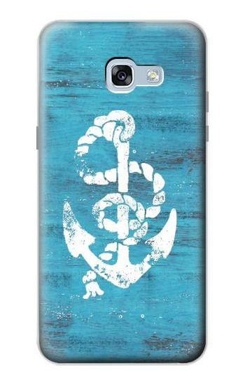 S3053 Marine Anchor Blue Hülle Schutzhülle Taschen für Samsung Galaxy A5 (2017)