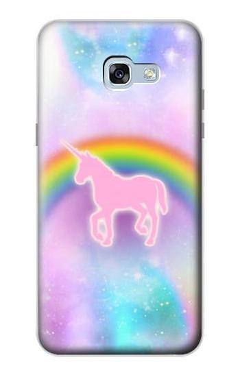 S3070 Rainbow Unicorn Pastel Sky Hülle Schutzhülle Taschen für Samsung Galaxy A5 (2017)