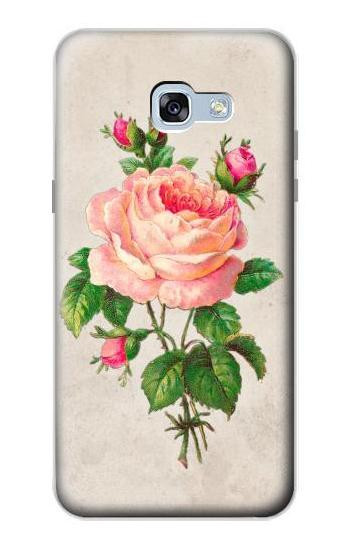 S3079 Vintage Pink Rose Hülle Schutzhülle Taschen für Samsung Galaxy A5 (2017)