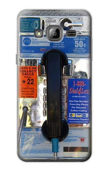 S0087 Payphone Hülle Schutzhülle Taschen für Samsung Galaxy J3 (2016)