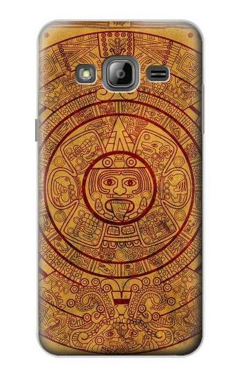S0692 Mayan Calendar Hülle Schutzhülle Taschen für Samsung Galaxy J3 (2016)