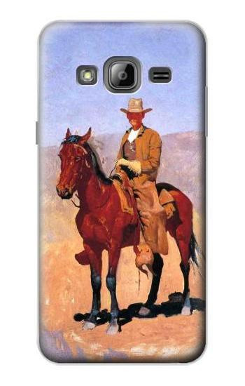 S0772 Cowboy Western Hülle Schutzhülle Taschen für Samsung Galaxy J3 (2016)