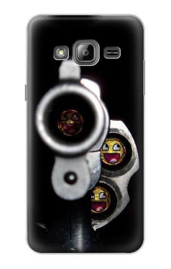S1109 Smile Bullet Gun Hülle Schutzhülle Taschen für Samsung Galaxy J3 (2016)