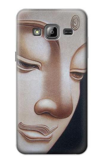 S1255 Buddha Face Hülle Schutzhülle Taschen für Samsung Galaxy J3 (2016)